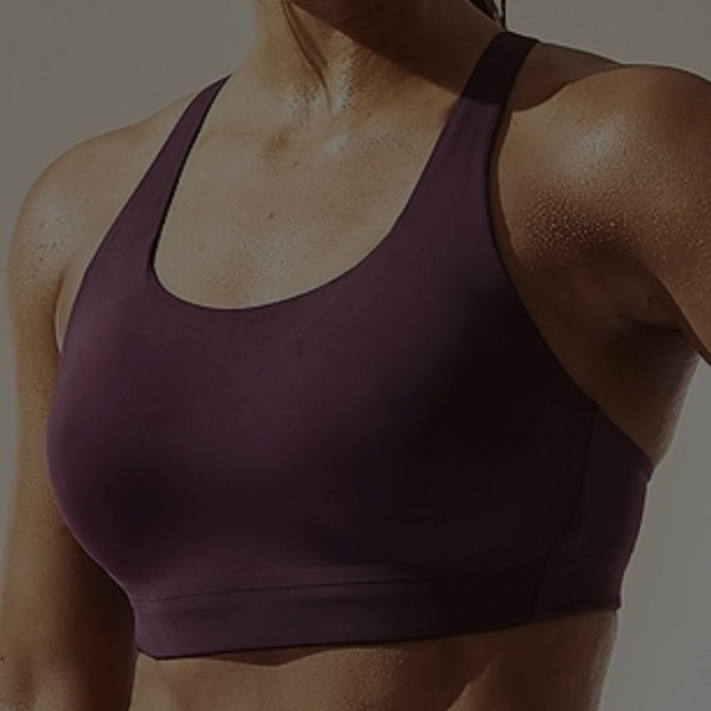 Athleta Purple Advance Sports Bra 34D